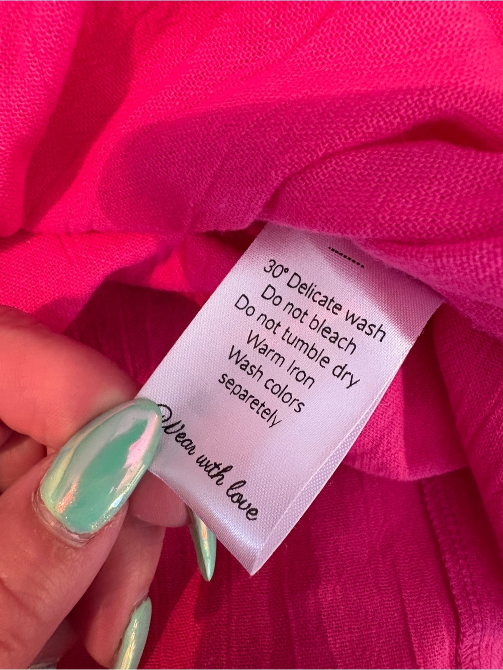 Balielf made by hand Annabelle Hot Pink Smocked Crop Top & Skirt Nwt - Picture 8 of 12